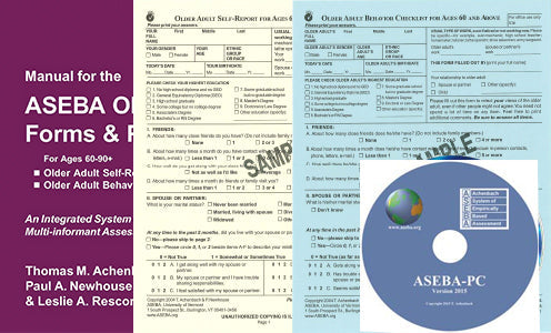 029 - STARTER KIT ASEBA per lo scoring computerizzato per l'età senile 60-90+