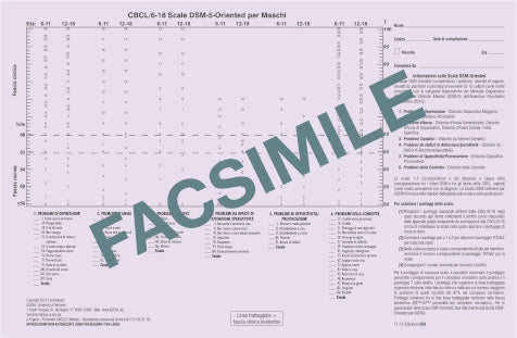 206-IT - Profili per lo scoring manuale CBCL (Child Behavior Checklist) DSM-5 oriented