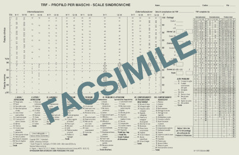 302-IT - Profili per lo scoring manuale TRF (Teacher Report Form) anni 6-18 per maschi
