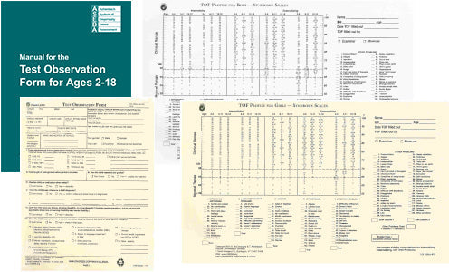 419 - STARTER KIT per lo scoring manuale TOF (Test Observation Form)