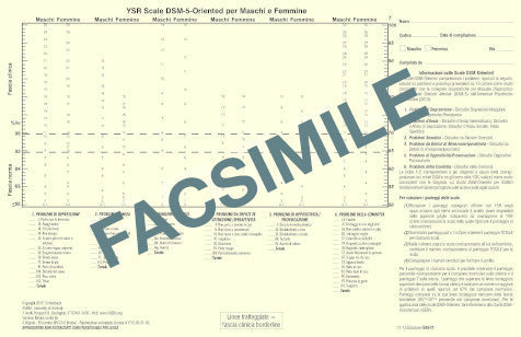 508-IT - Profili di scoring per YSR (Youth Self Report) DSM-5 oriented