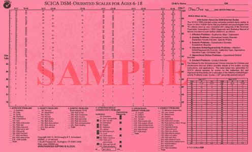 808 - Profili per lo scoring manuale dell'intervista semistrutturata SCICA (Semistructured Clinical Interview for Children &amp; Adolescents) DSM oriented